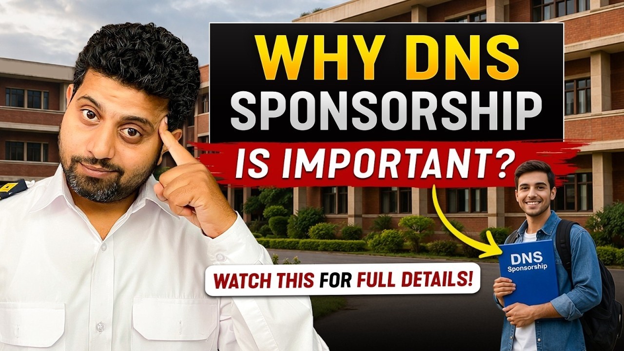 Importance of Sponsorship for DNS  | Diploma in Nautical Science |  IMUCET 2026