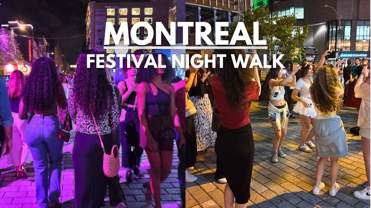 Walking Through Montreal Jazz Festival 2024 | Experience the Vibrant  Nightlife in Montreal