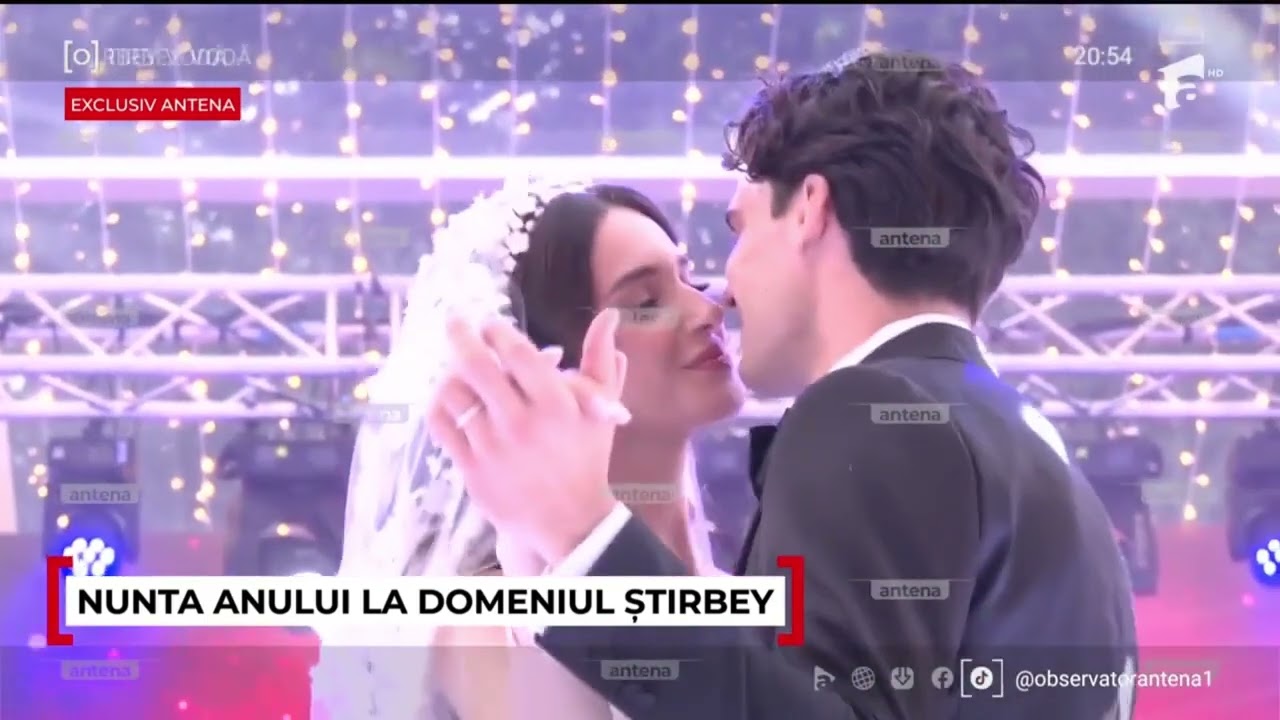 Ianis şi Elena Hagi, momentul unic al valsului mirilor! Imagini superbe de la nunta anului