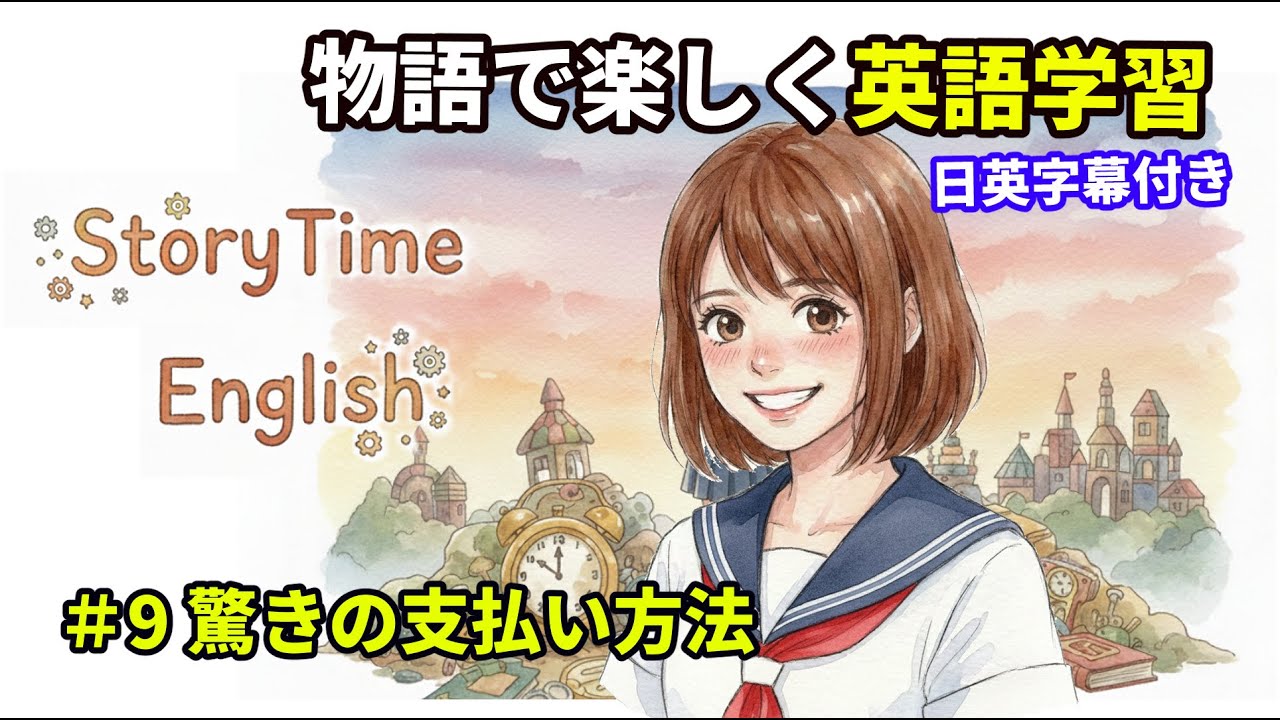 【英語で物語】お会計はボタンとビー玉！？不思議な食堂の支払い🪙✨ | 初心者向け英語リスニング #9