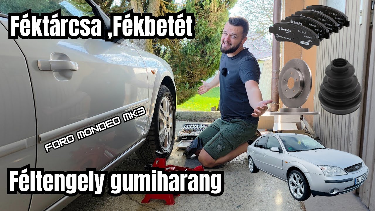 Ford Mondeo Mk3 Féktárcsa,Fékbetét,Féltengely gumiharang csere. [ #11 