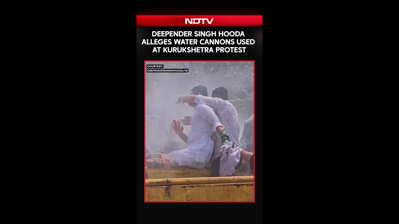 Congress Leader Deepender Singh Hooda Alleges Water Cannons Used At Kurukshetra Protest
