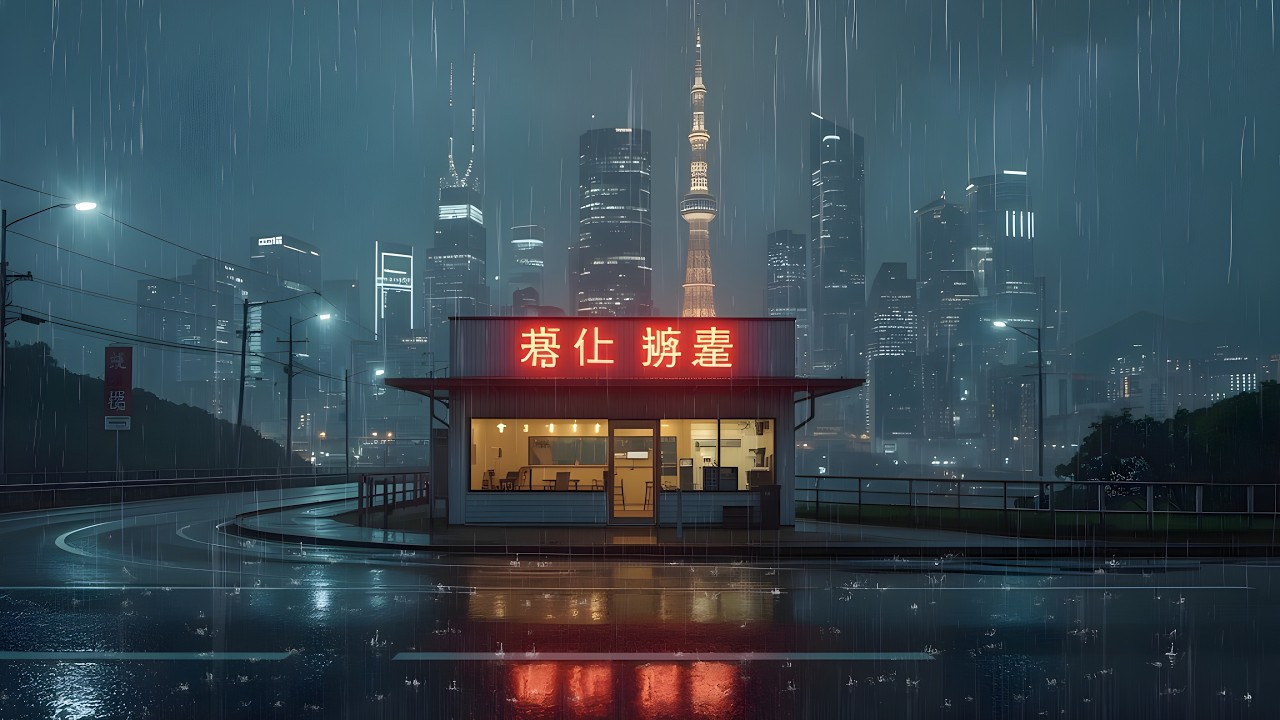 90's Urban Rain Sounds 🌧️ Classic Lofi Beats for Sleep, Stress Relief & Focus