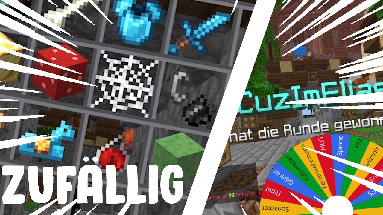 Skywars, aber ein GLÜCKSRAD entscheidet mein KIT!!