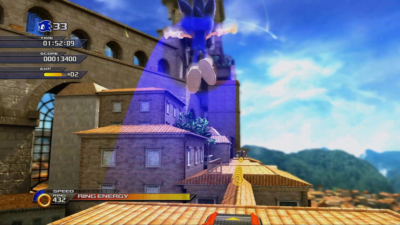 Sonic Unleashed Rooftop Run Act1 2009 Style Speed Run