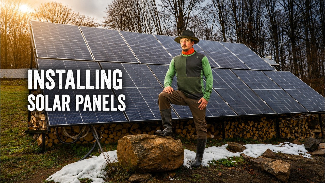 #44 Off Grid Living in Romania | Harvesting the Garden and New Solar Panels
