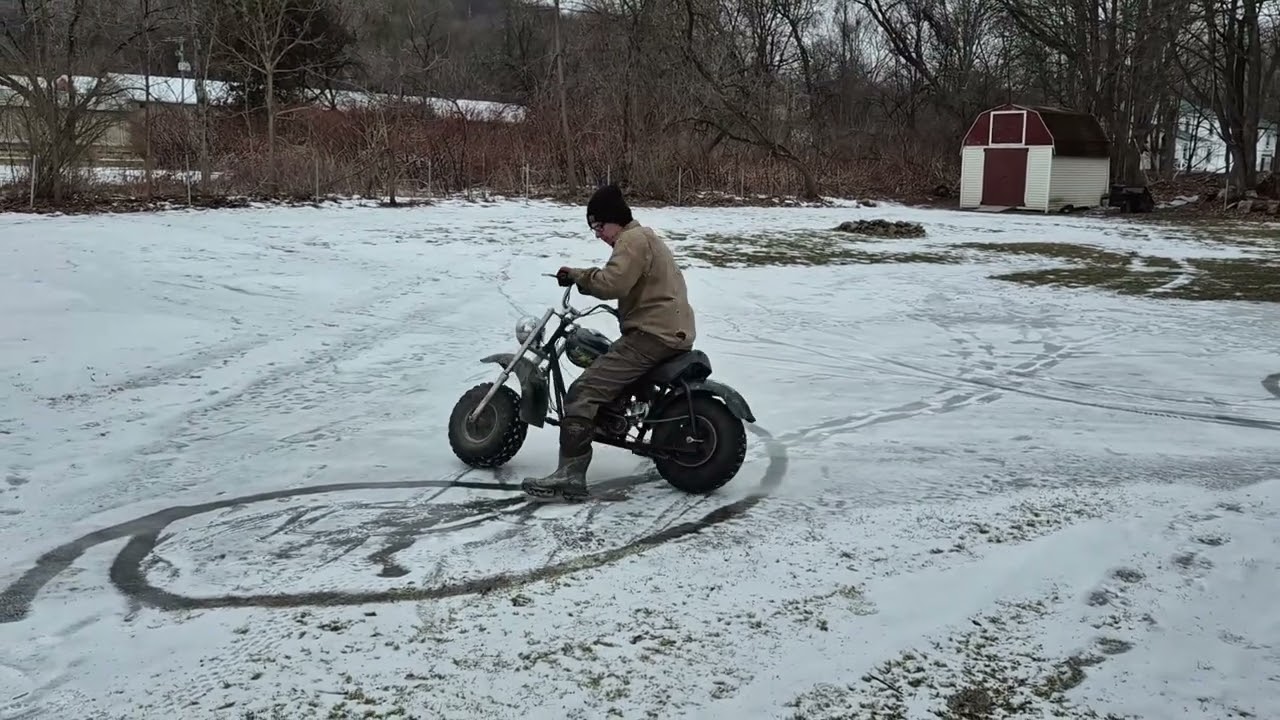 baja mini bike burnout