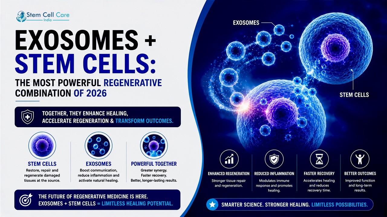 Exosomes + Stem Cells: The Most Powerful Regenerative Combination of 2026 | Stem Cell Care India |