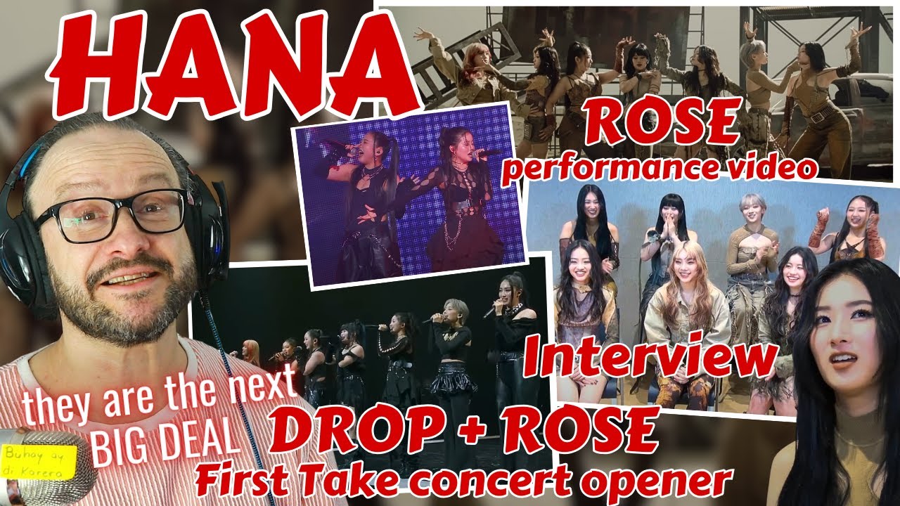 pure confidence!!! HANA Interview / DROP - ROSE live First Take concert + ROSE performance reaction