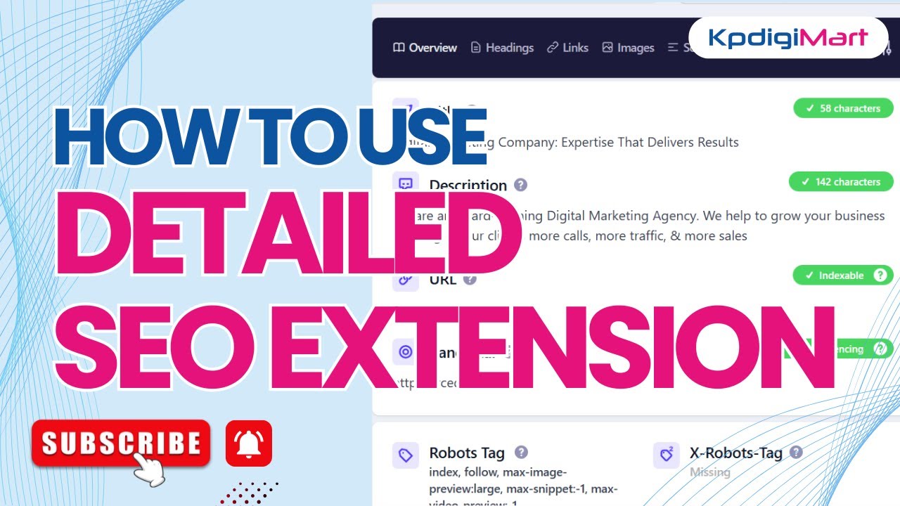 How to use Detailed SEO Extension for Chrome (100% free).
