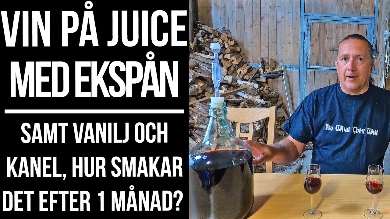 R&ouml;tt vin p&aring; juice - hur blev smaks&auml;ttningen med eksp&aring;n, vanilj och kanel?