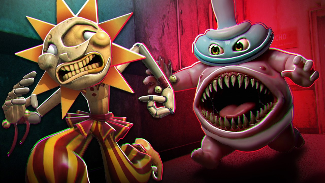 Sun and Moon Play Dark Pals THE 1ST FLOOR! Полное прохождение.