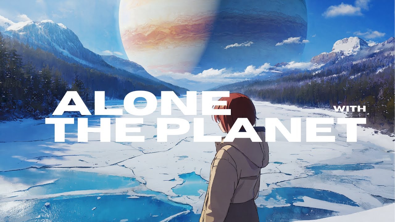 Frozen Silence Beneath a Distant Planet, Calm Anime Lofi