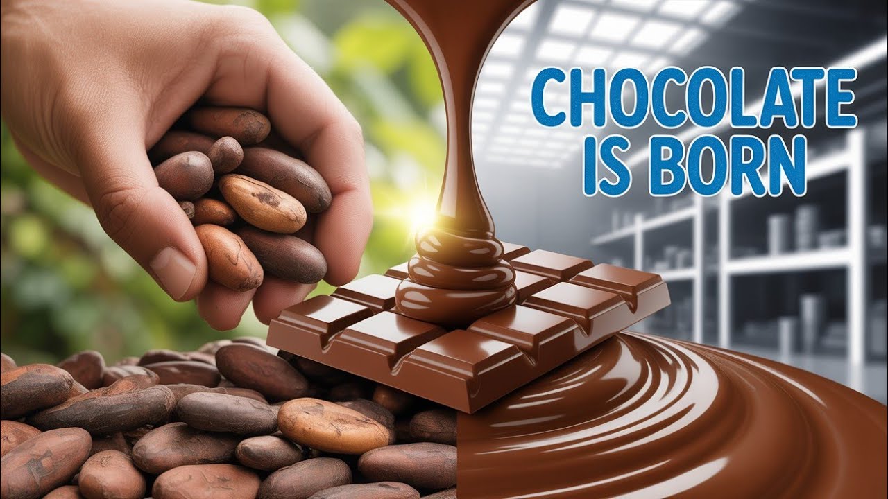 Chocolate Factory Process From Cocoa to Chocolatefood production 