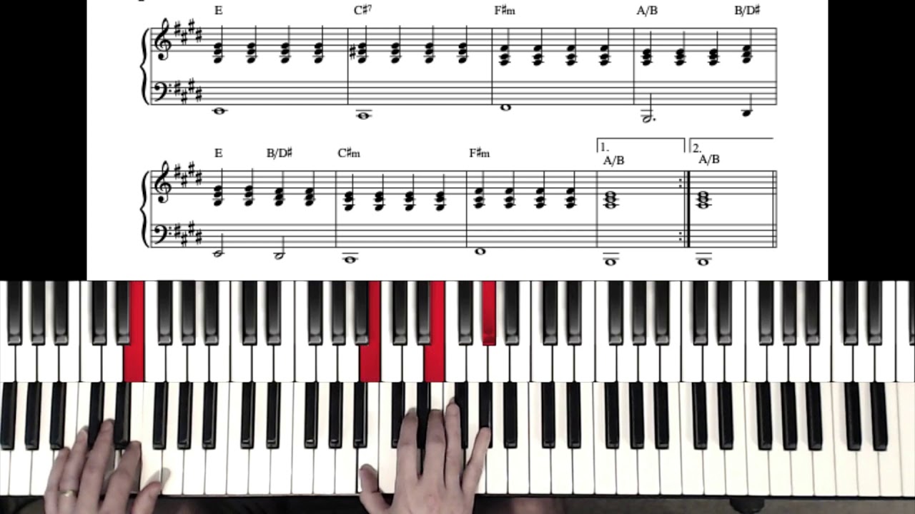 All I Ask - Main Riff & Basic Piano Accompaniment - Adele - Piano Tutorial