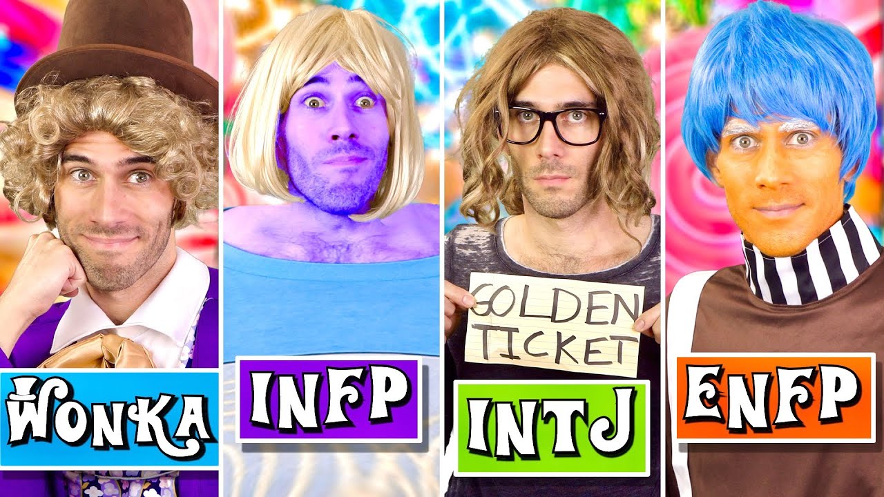 16 Personalities at Willy Wonka's Chocolate Factory