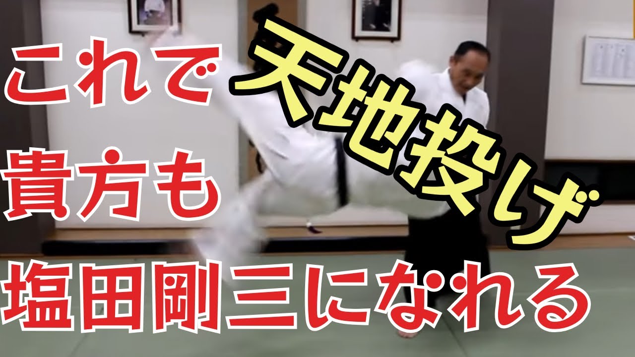 一撃必殺❗️塩田剛三の天地投げを再現！(合気道龍技法公開カリキュラム第23弾）天地投げ②
