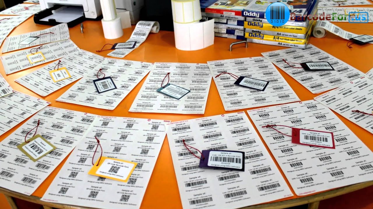 Process to Design Barcode Labels using Different Barcode Fonts