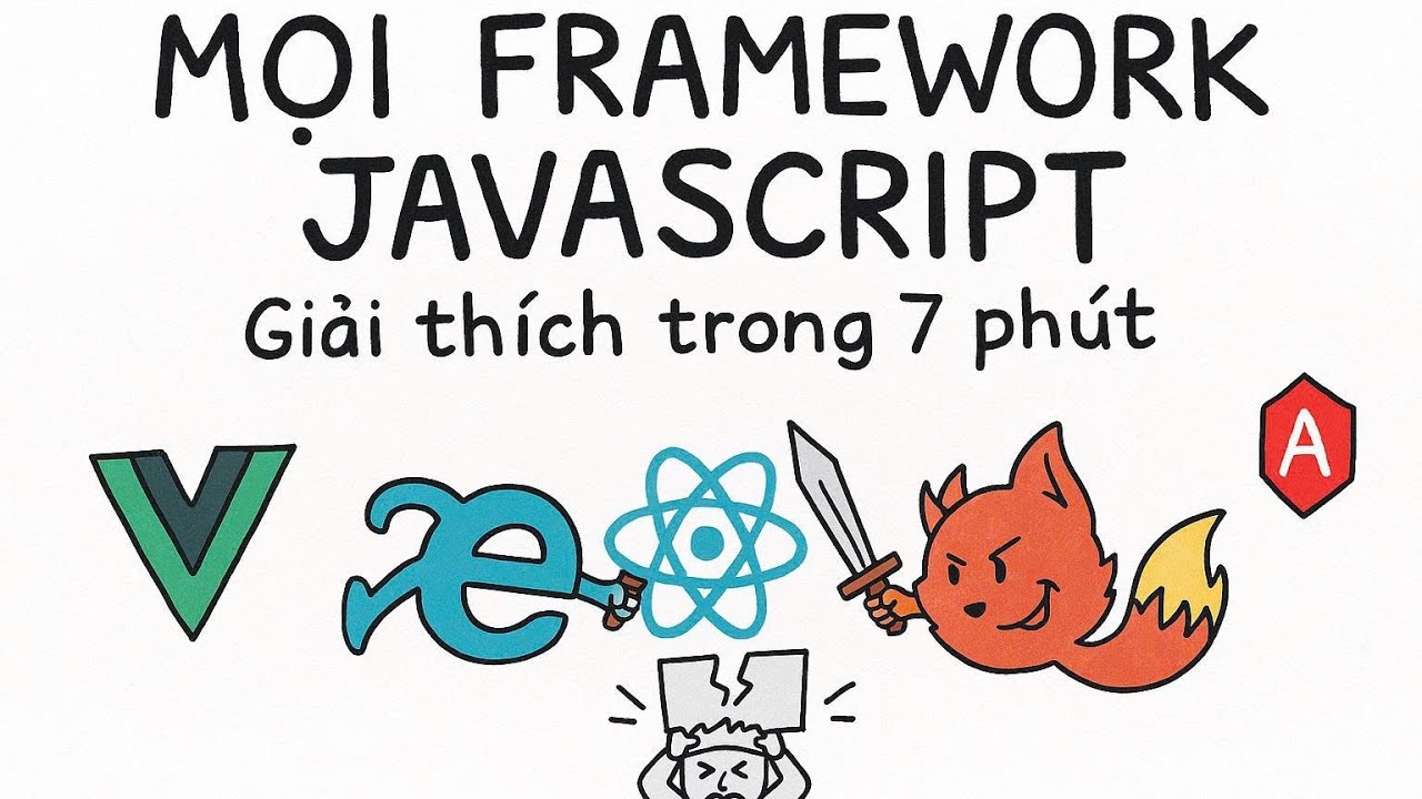 Mọi Framework JavaScript Giải Th&iacute;ch Trong 7 Ph&uacute;t
