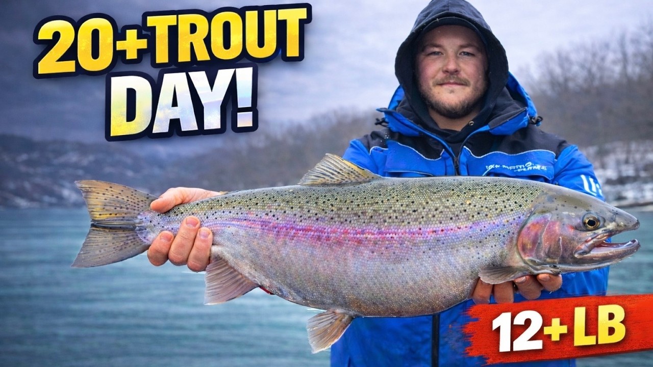 INSANE Lower Niagara River Trout Fishing! 20+ Trout Day (12+lb GIANT)