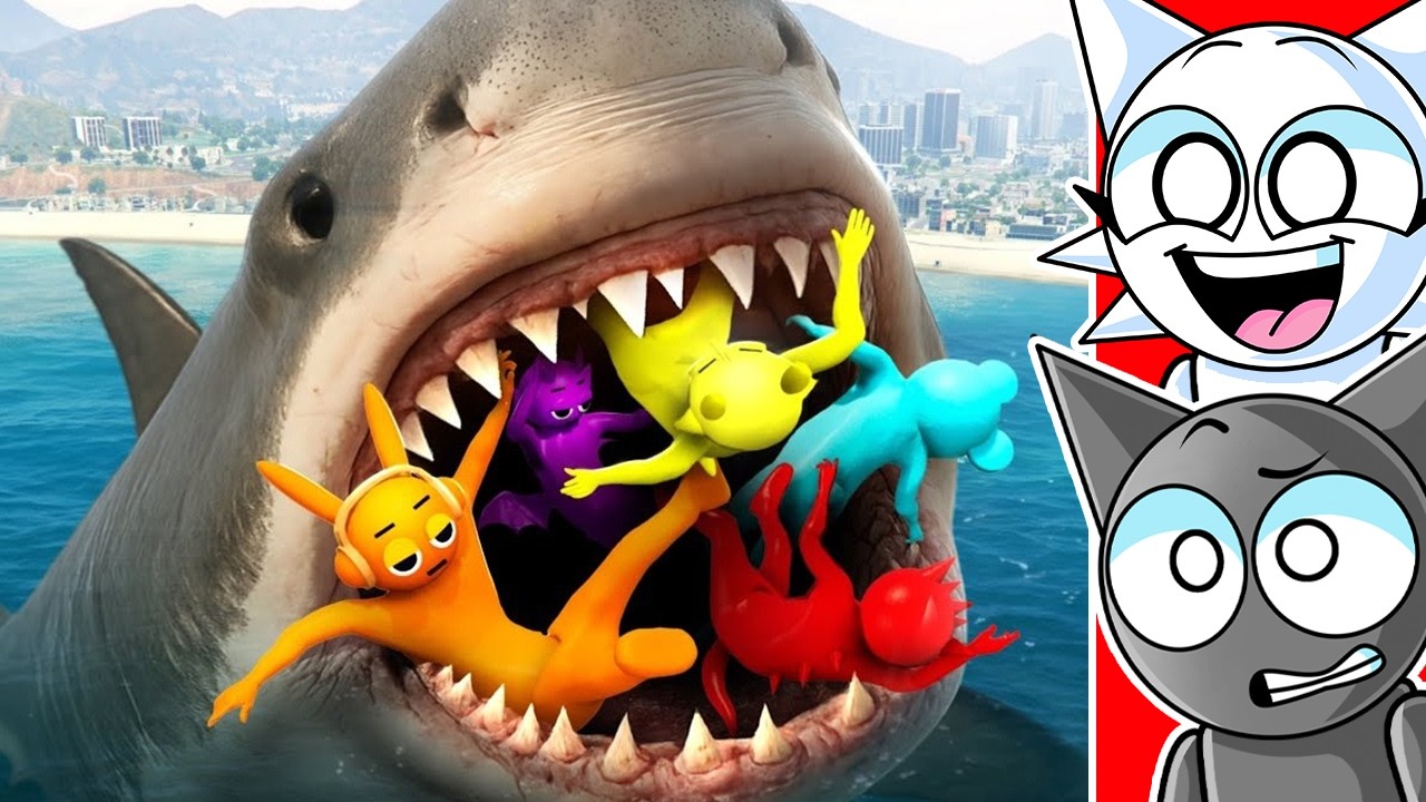 SPRUNKIS VS SHARKS