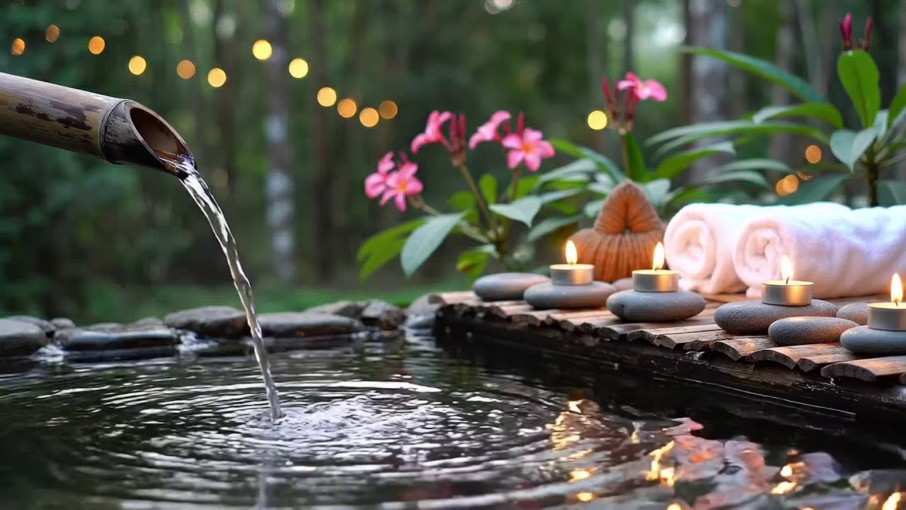 Healing Piano Music with Flowing Water 🌿 Relaxing Sounds for Stress Relief and Calm Mind