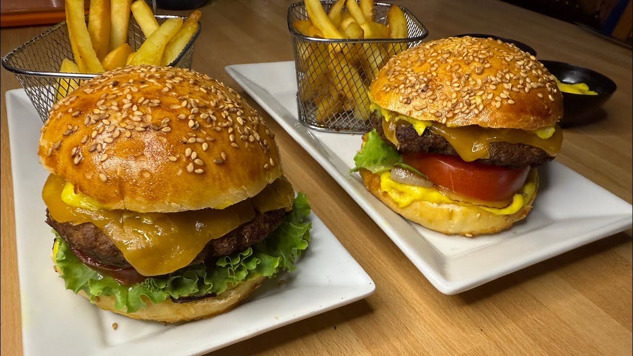 ساندويش البرغر سهل التحضير واللذة ياسلام 🥰😋👌sandwich burger