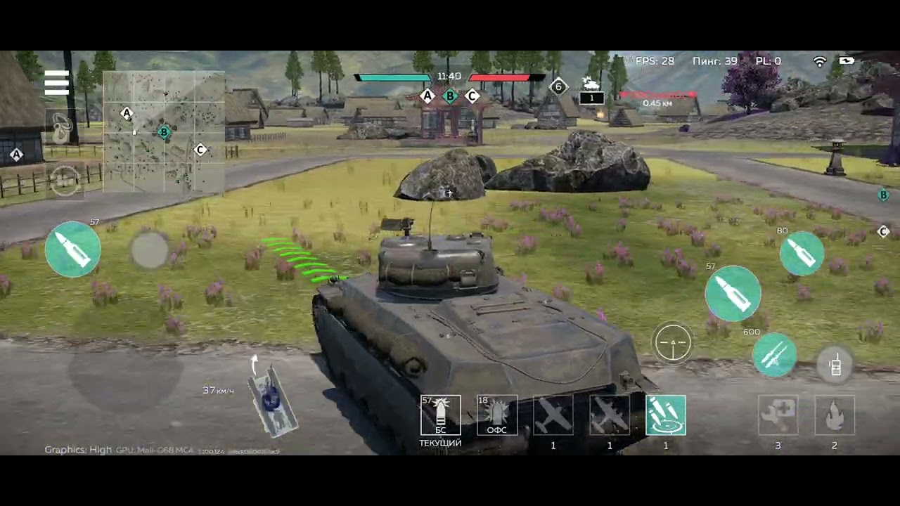 Разминочная катка в WarThunder mobile