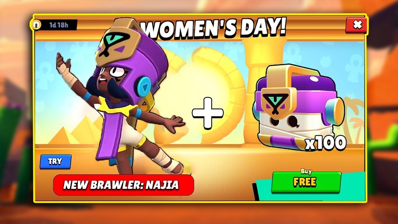 ОТМЕЧАЙТЕ ЖЕНСКИЙ ДЕНЬ! 😱 НАДЖИЯ + УЛЬТРАЛЕГЕНДАРНЫЕ ПОДАРКИ | Brawl Stars