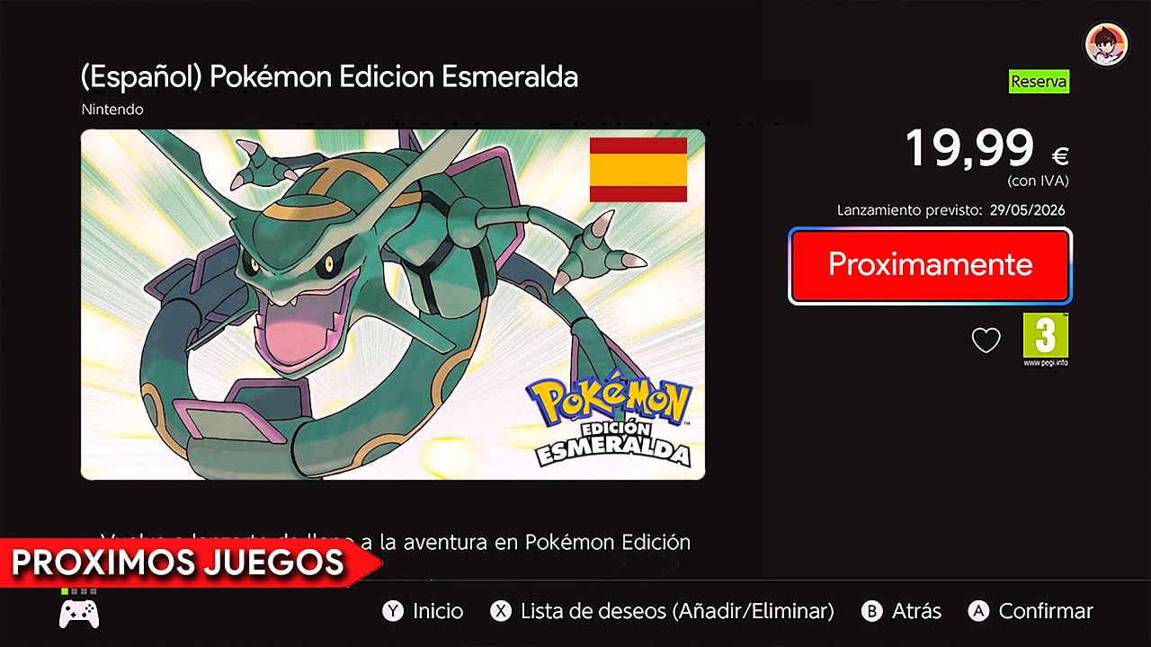 los PROXIMOS JUEGOS de POKEMON en NINTENDO SWITCH Pokemon Esmeralda, Rubi y Zafiro