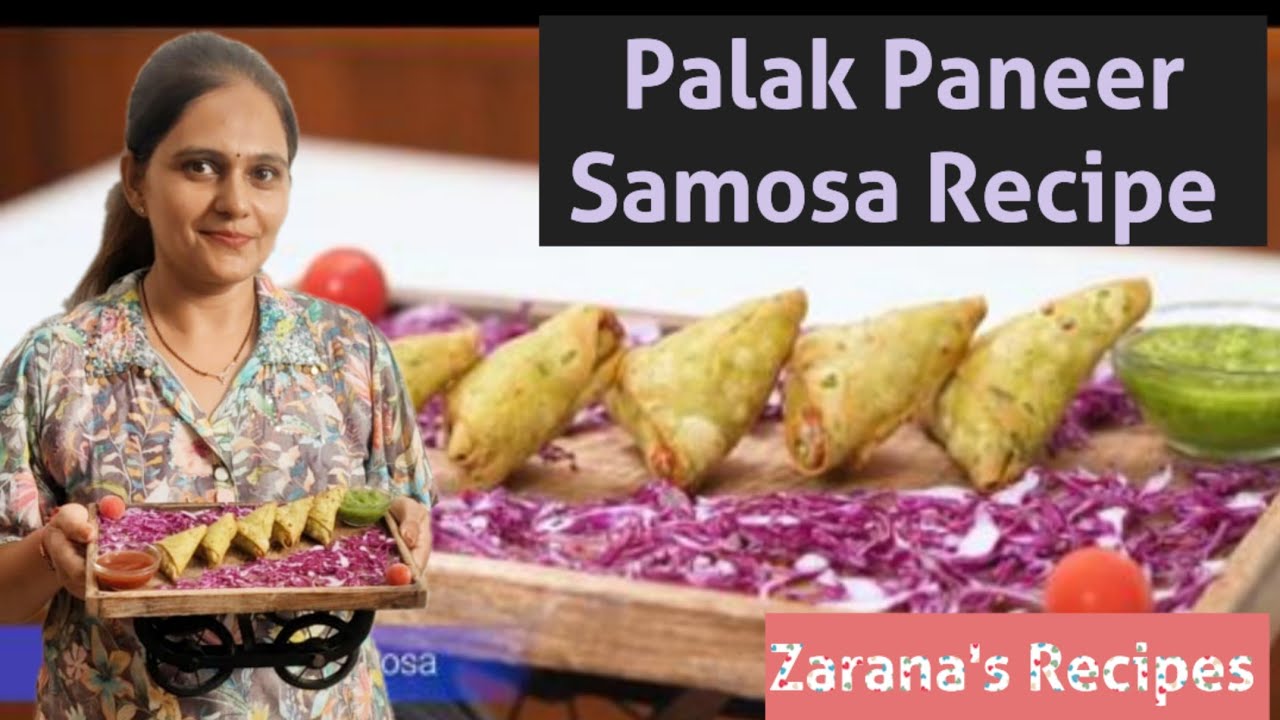 Super Tasty Palak Paneer Samosa Recipe Tutorial | पालक पनीर समोसा रेसिपी