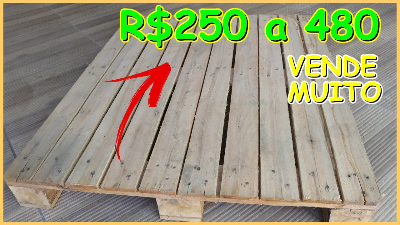 R$ 250 A 480 COM UM PALLET - COMO GANHAR DINHEIRO COM MARCENARIA (VÍDEO #14) #marcenariacriativa