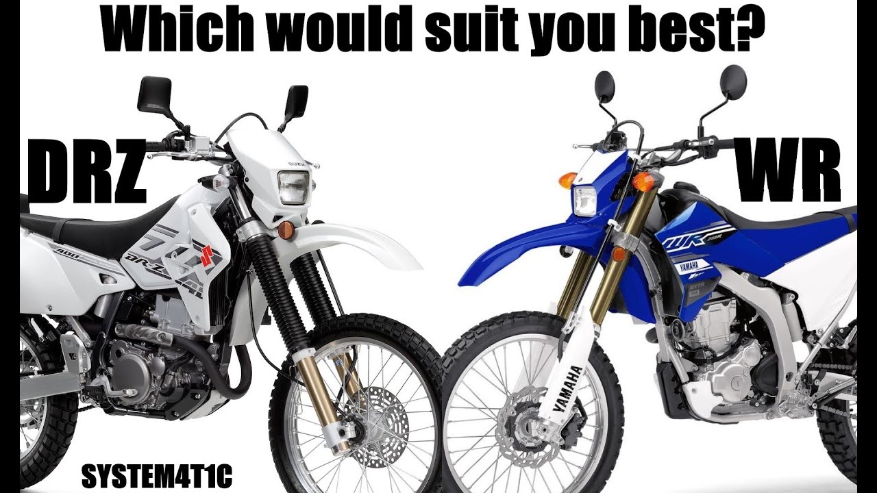 DRZ400S vs WR250R | Big & Tall (6’7”) Comparison