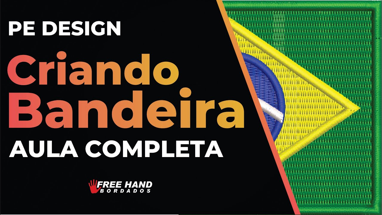 Aula Completa Criar MATRIZ de bandeira PE DESIGN