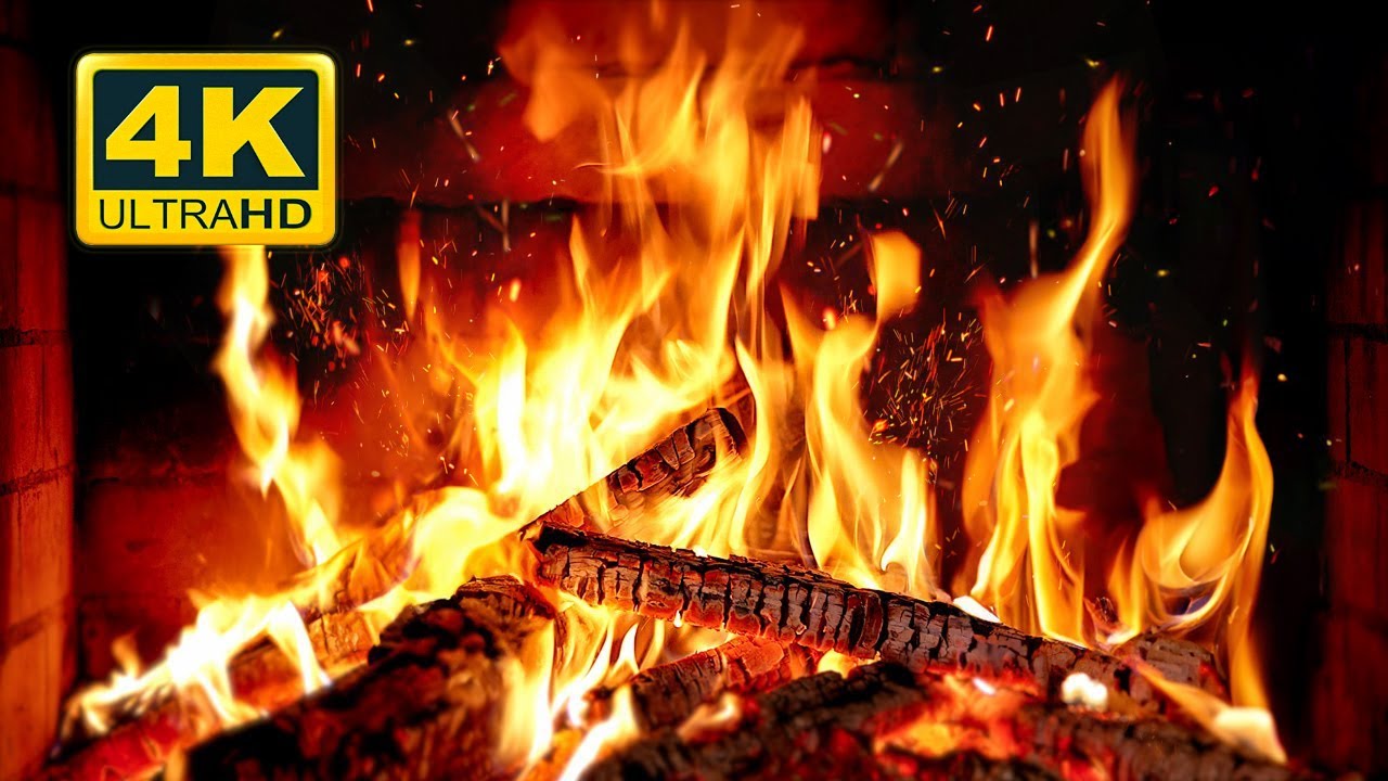🔥 Cozy Fireplace 4K (12 HOURS). Fireplace with Crackling Fire Sounds. Fireplace video for TV 4K