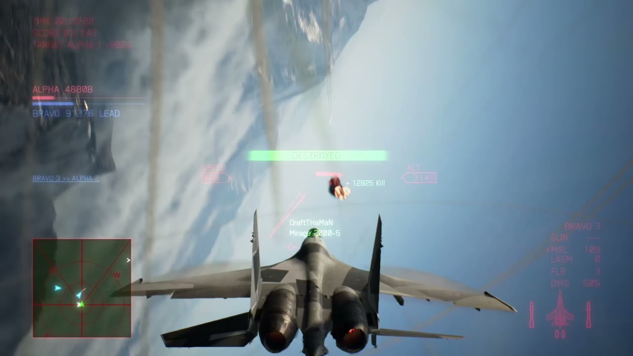 Ace Combat 7 | Multiplayer : SU-35S PSM(post stall maneuver)