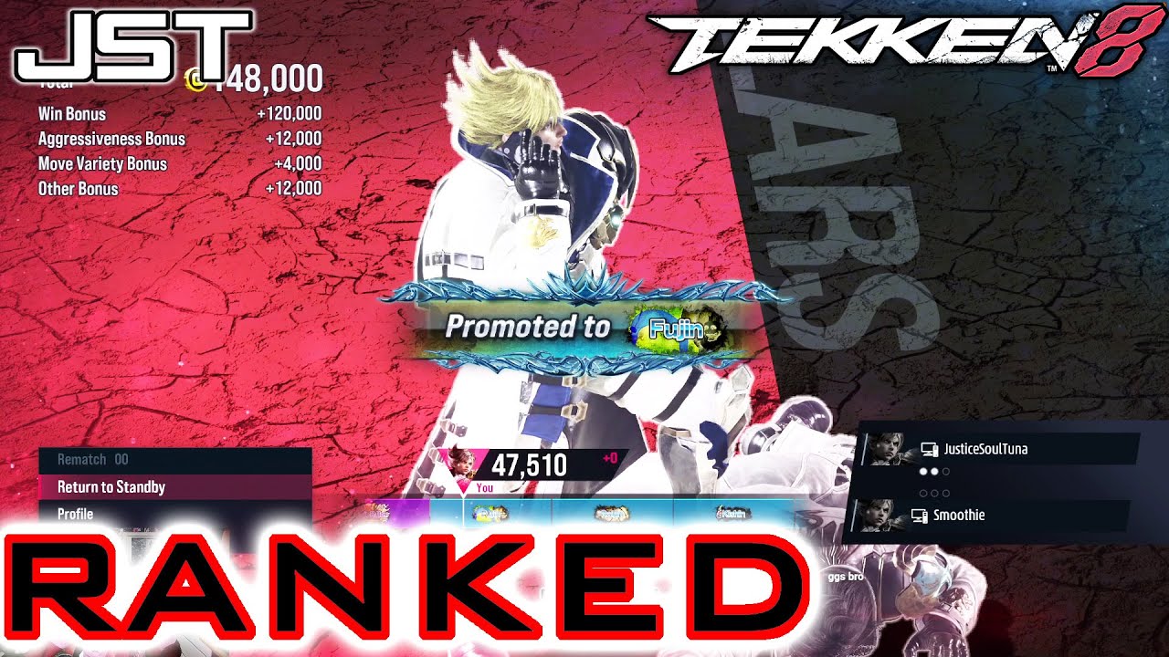 Lars Ranked Matches, Promotions from Shinryu to Fujin! – TEKKEN 8