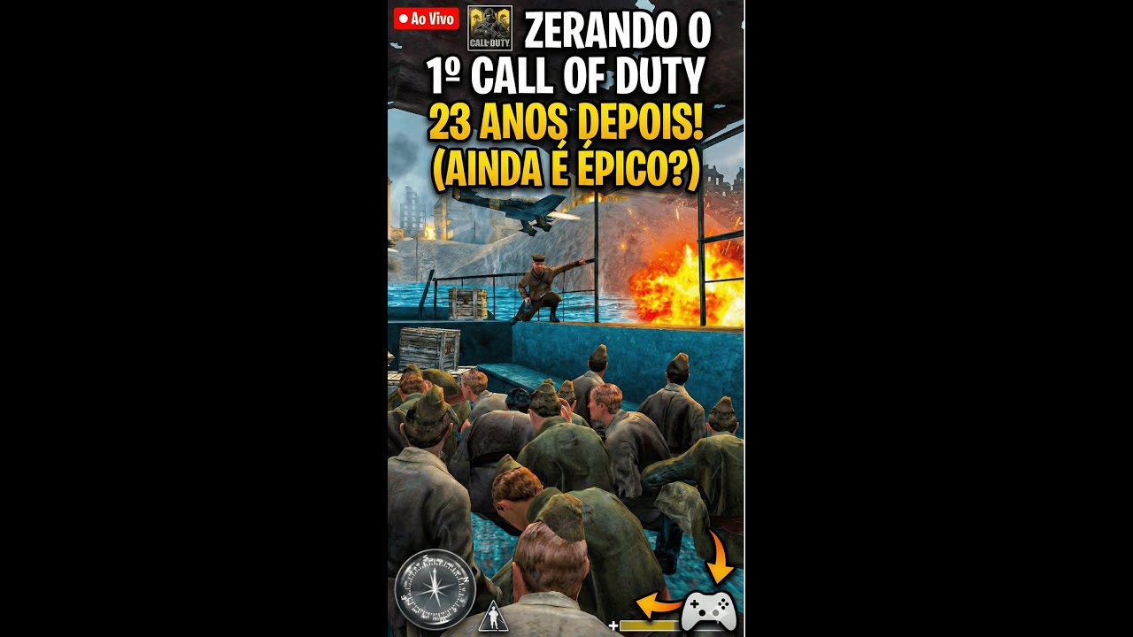 CALL OF DUTY 1 (2003) Zerando o Clássico! (Vertical)