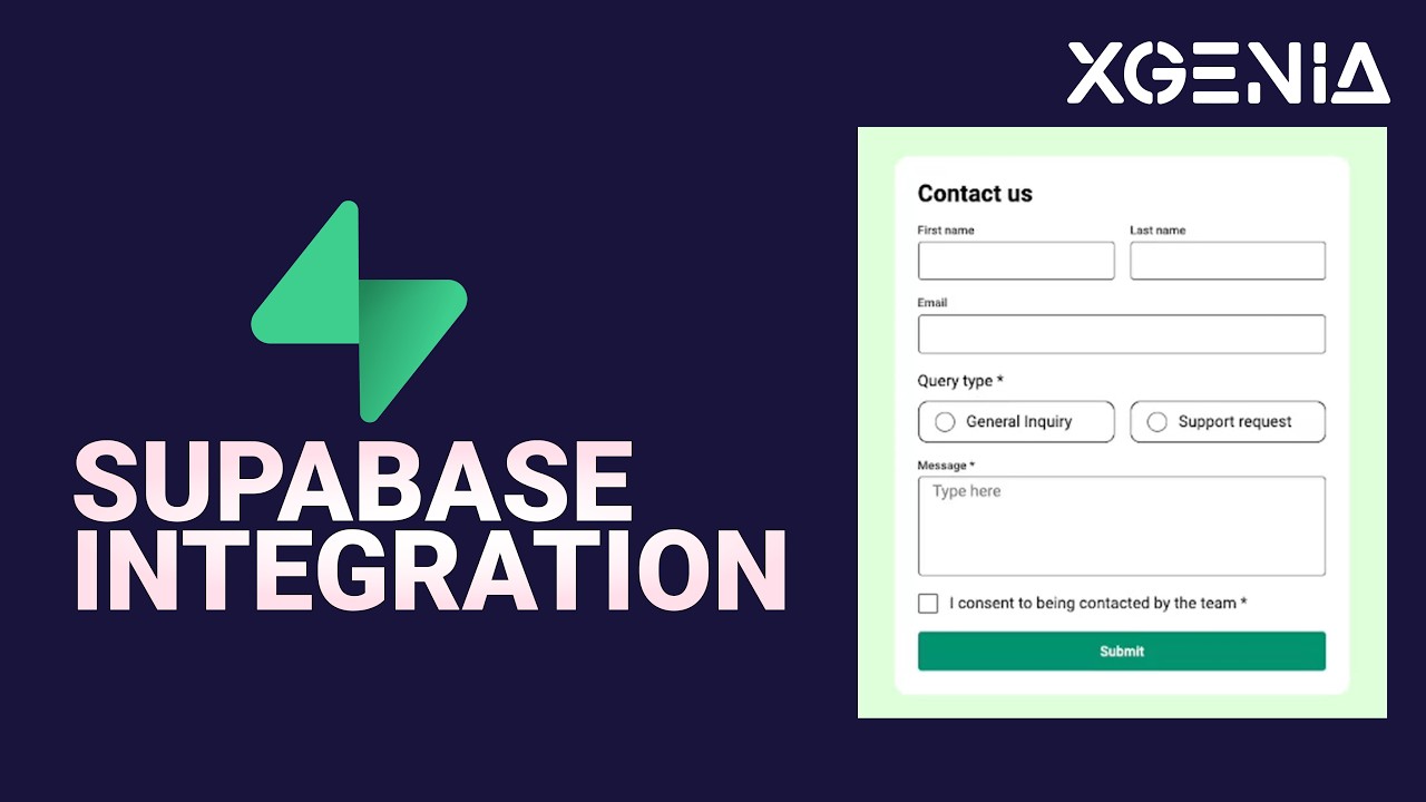 XGENIA Tutorial: Supabase Integration