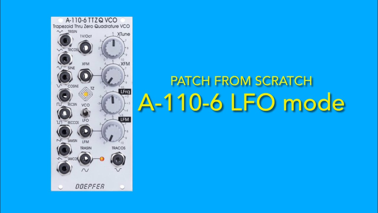 Doepfer A-110-6 as a complex LFO (sequenced through A-156 quantiser module)