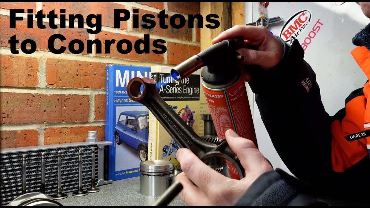 Fitting Omega Pistons to A-Series conrods for Classic mini