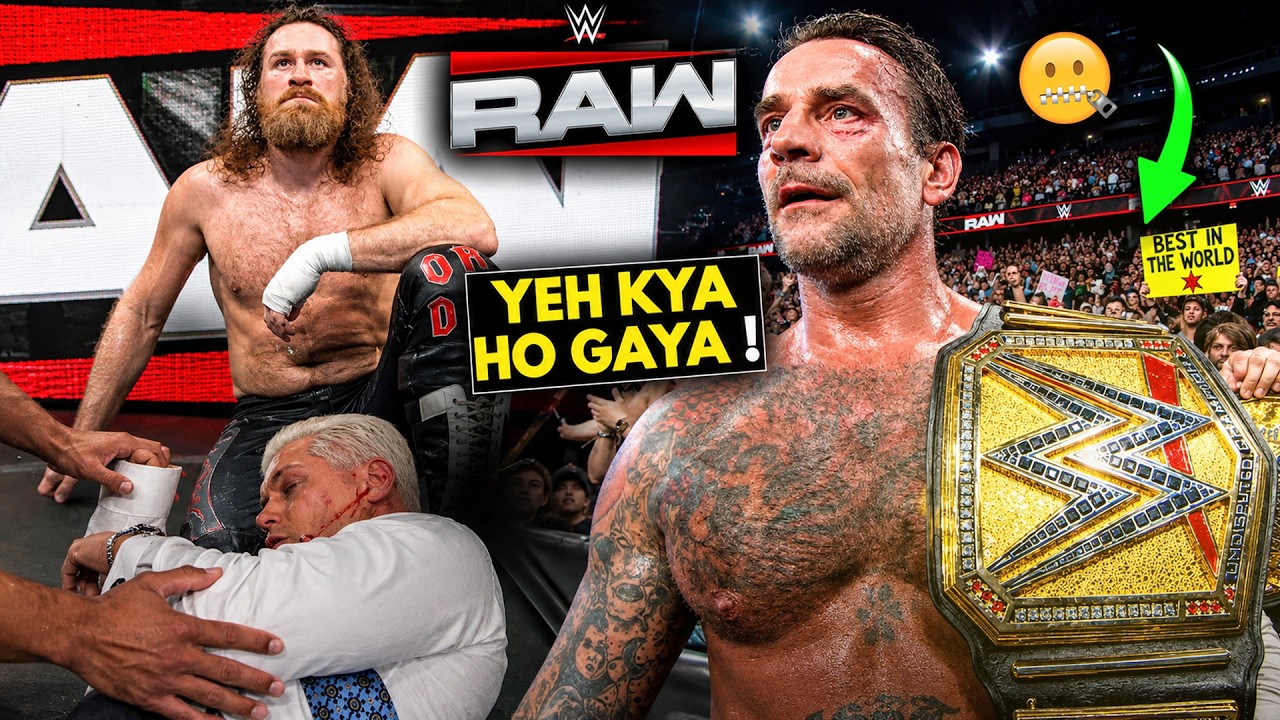 YEH KYA HO GAYA! CM Punk NEW Undisputed CHAMPION🤓, Sami ZAYN Lost - WWE RAW Highlights