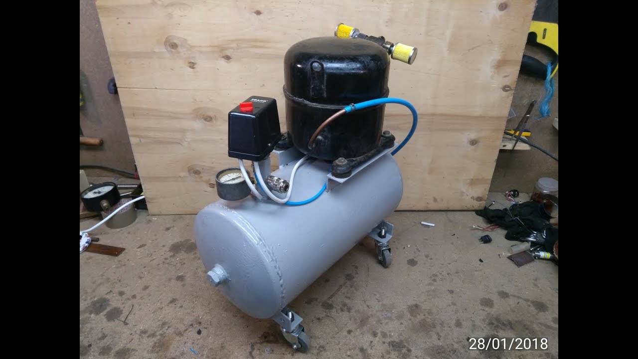 Компресор з холодильника для майстерні 380V (Compressor from the refrigerator for the workshop)