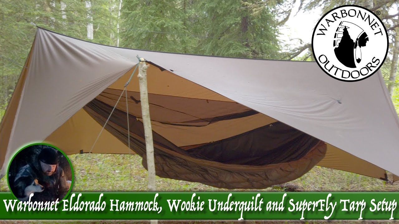Warbonnet Eldorado Hammock, Wooki Underquilt and SuperFly Tarp Setup