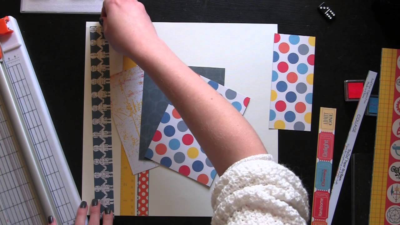 Bright Stamping and 12x12 Scrapbook Layout