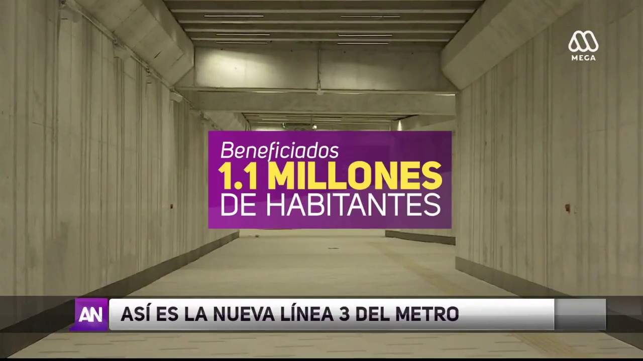 Conoce la nueva línea 3 del Metro de Santiago