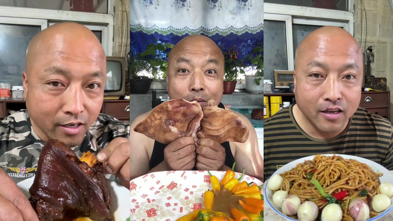 Yummy #19 : Eat roll belly braised pork belly 😋😋 #mukbang #delicious #porkbelly #food