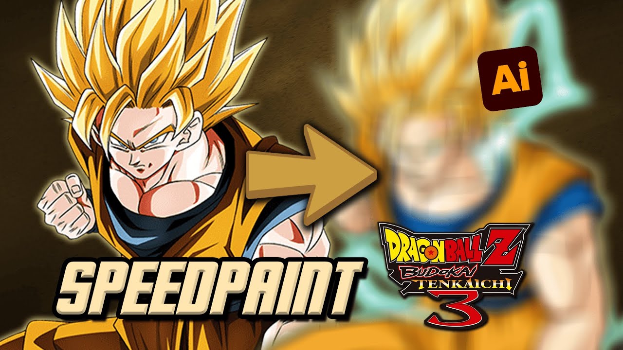 Speedpaint - Goku Super Saiyan 2 (Budokai Tenkaichi 3)