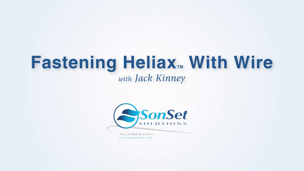 Fastening Heliax With Wire