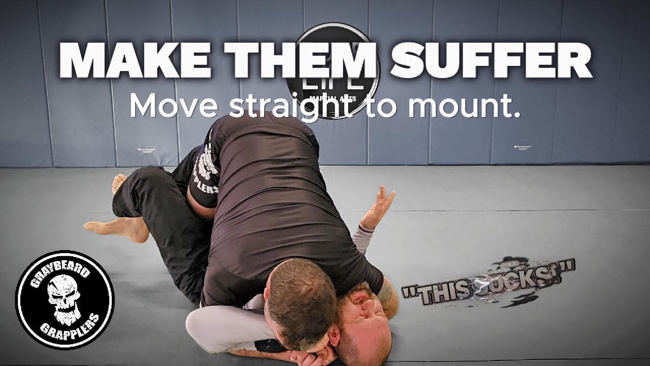 Go from Half Guard Directly to Mount
